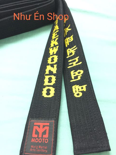 Đai đen Taekwondo cao cấp 2 vòng