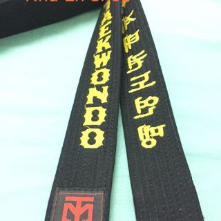 Đai đen Taekwondo cao cấp 2 vòng