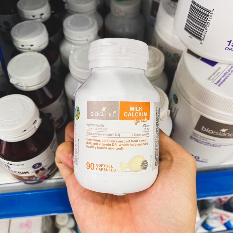 Canxi Sữa Bio Island Úc 90 viên cho bé từ 7 tháng