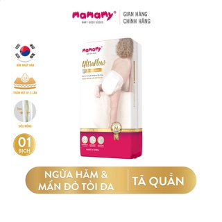 Tã quần ngừa hăm và mẩn đỏ tối đa Mamamy Nhập khẩu Hàn Quốc siêu mỏng, siêu thấm hút size M44/L42/XL32/XXL41