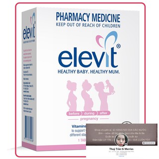 Viên uống Elevit cho Bà Bầu phụ nữ mang thai 100 viên