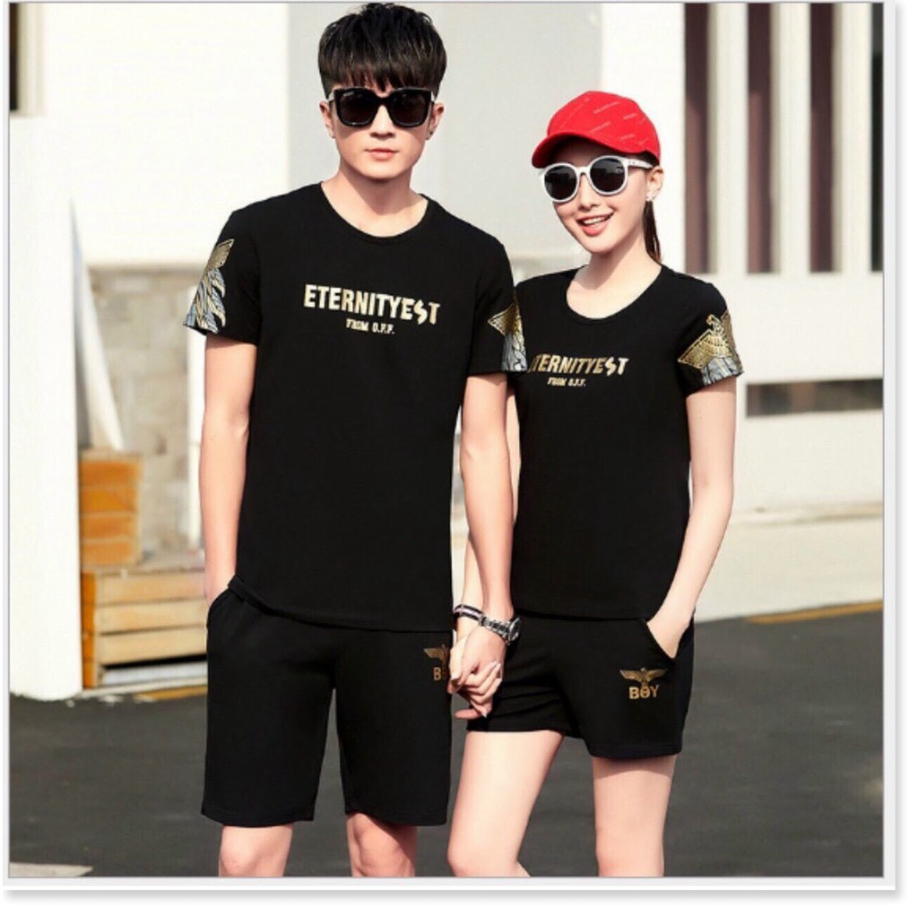 SET BỘ THỂ THAO NAM NỮ,CHẤT THUN MỀM MẠI,3 MÀU THỜI TRANG KHÁNH AN STORE