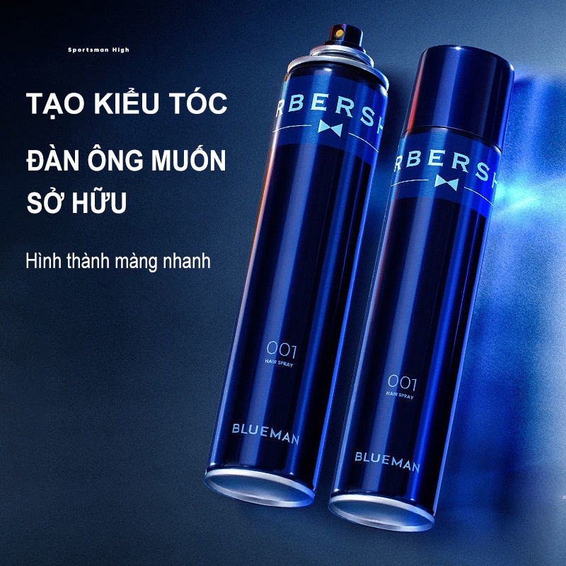 Sáp Vuốt Tóc Nam BLUEMAN &amp; Keo Xịt Tóc Hương Thơm Dễ Chịu-URBPW