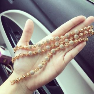 Lắc bi xi mạ vàng 18k