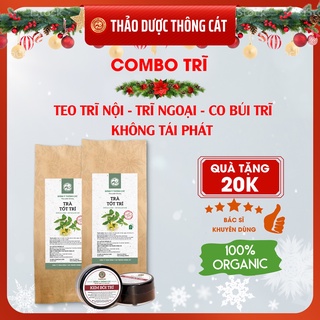 Combo kem bôi trĩ và trà trĩ hỗ trợ teo trĩ nội, trĩ ngoại, co búi trĩ