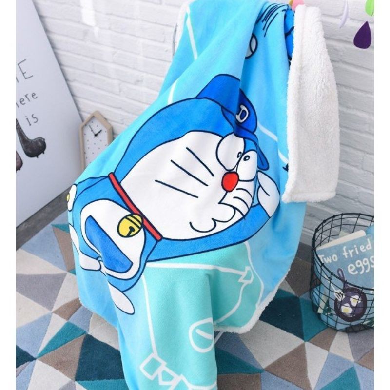 Chăn Lông Cừu Cho Bé Hàng Đẹp Mềm Mịn Dày 2 Lớp