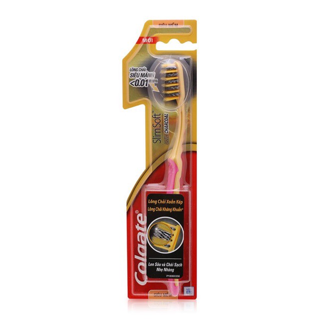 Bàn Chải Đánh Răng Colgate Slimsoft Charcoal Gold