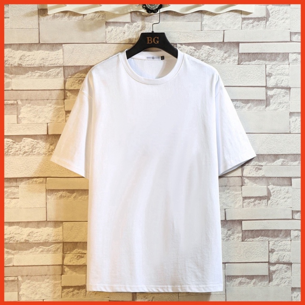Áo thun cổ tròn nam nữ , Áo phong basic tee Unisex tay lỡ from rộng chất vải cotton 100%