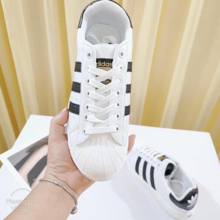 Giày Thể Thao 𝓪𝓭𝓲𝓭𝓪𝓼 𝓢𝓾𝓹𝓮𝓻𝓼𝓽𝓪𝓻 Trắng 3 Sọc nam nữ hàng cao cấp full box bill PHUONG LINH 86 shop ! 👌