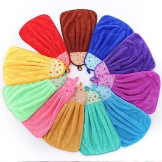 Combo 6 chiếc Khăn lau tay có móc treo chất liệu cotton tiện lợi