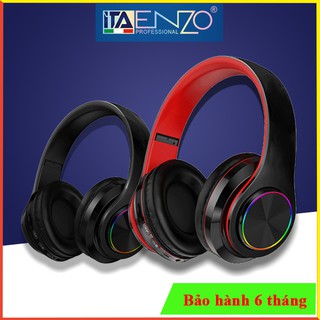 Tai nghe bluetooth chụp tai có led - Tai nghe không dây cao cấp âm thanh trầm ấm - Headphone bluetooth có mic đàm thoại