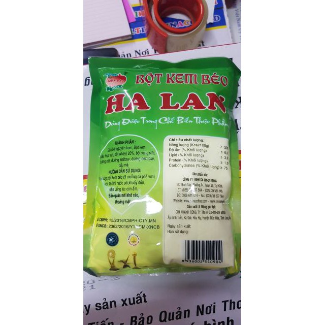 Bột kem béo hà lan hãng mina 500gr