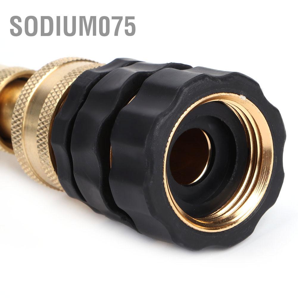 Sodium075 Brass Adjustable Hose Nozzle Water Nozzles for Garden Sprayer Accessories