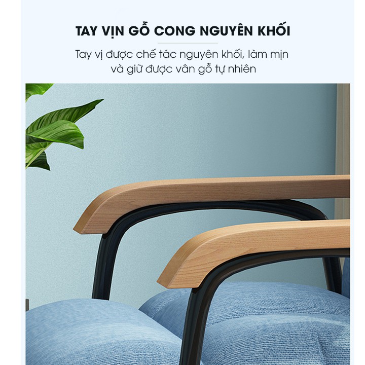 Ghế bập bênh thư giãn cao cấp, ghế sofa bập bênh 5 cấp độ điều chỉnh có thể nằm đọc sách