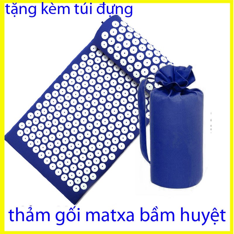 thảm mát xa bấm huyệt, thảm matxa toàn thân hoa hồng gai +gối giảm căng thẳng đau lưng ,đau cổ và đau thần kinh tọai