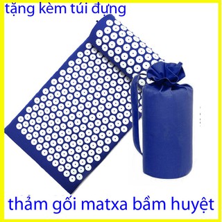 thảm mát xa bấm huyệt, thảm matxa toàn thân hoa hồng gai +gối giảm căng thẳng đau lưng ,đau cổ và đau thần kinh tọai