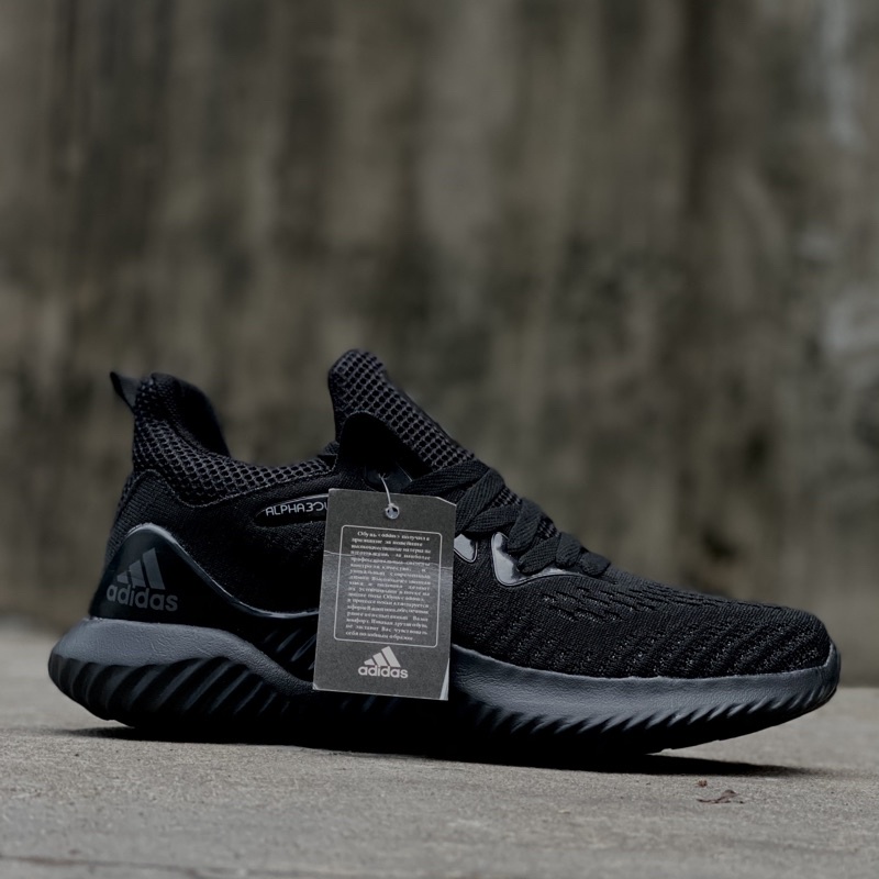 [fullbox, hình thật] Giày alphabounce đen full, giày thể thao alphabounce đen, giày chạy bộ nam