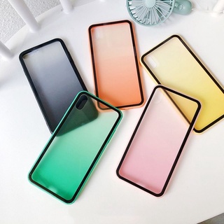 Ốp lưng ombre nhựa giả kính xanh lá iphone Xs max
