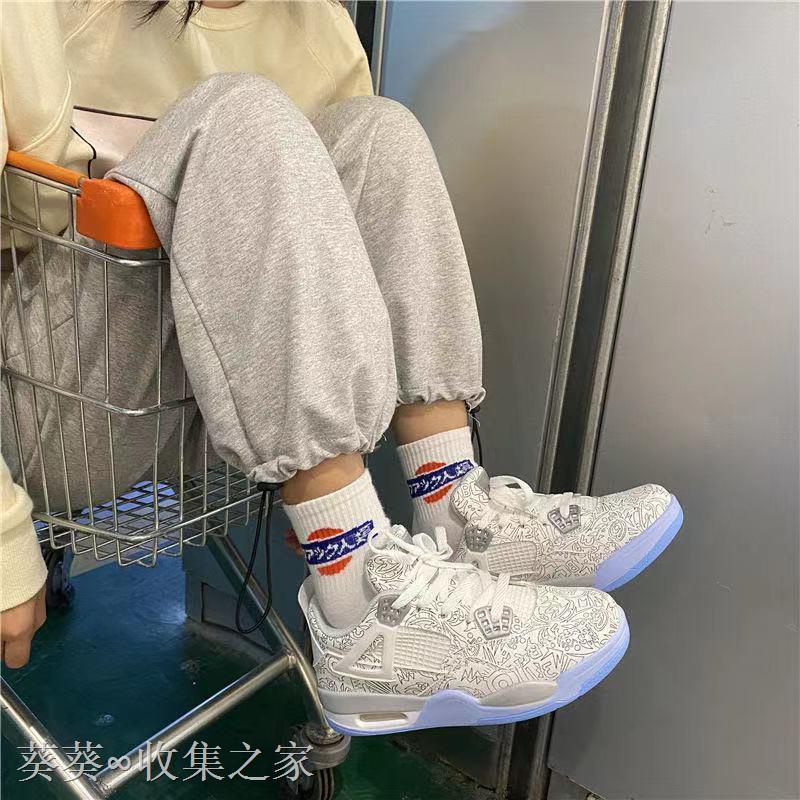 Giày Nữ Air Jordan 4 LASER đệm khí Cổ Thấp, Giày thể thao Nữ AJ Trắng Laser | BigBuy360 - bigbuy360.vn