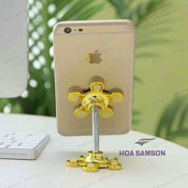 Giá đỡ điện thoại hình cánh hoa 2 đầu hút chân không siêu dính