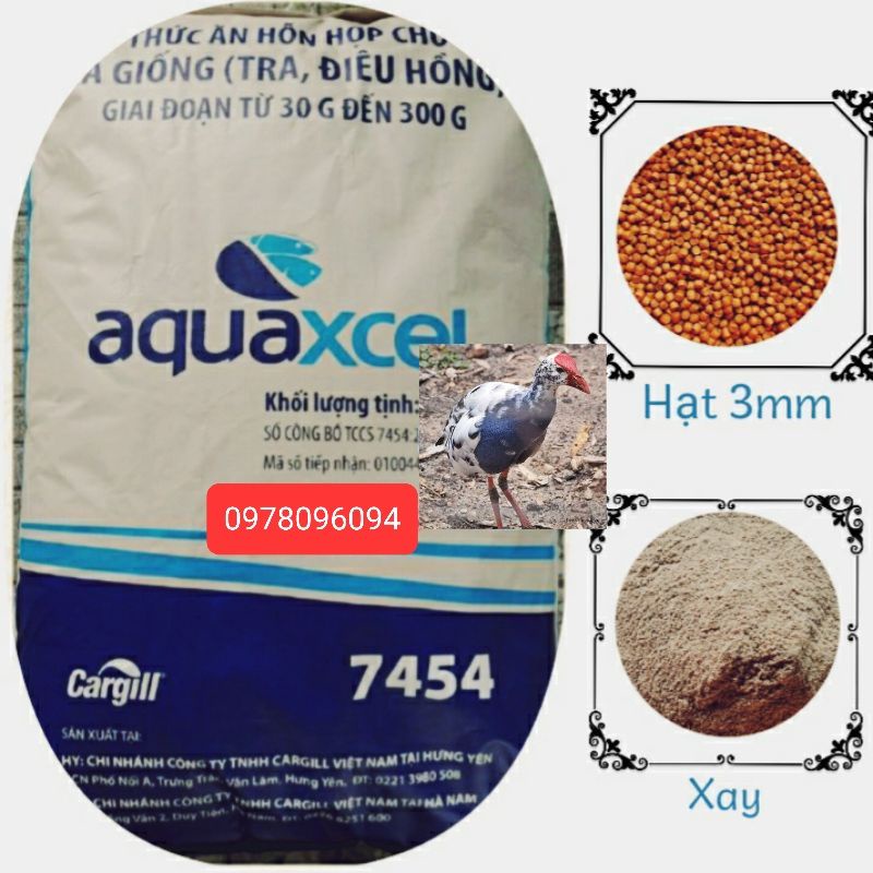 1KG Thức Ăn Cá Cargill 7454 30% Đạm Thức Ăn Cá Tra Cám Cá Diêu Hồng Thức Ăn Cá Koi Thức Ăn Cá Trê Mồi Câu Cá Tra
