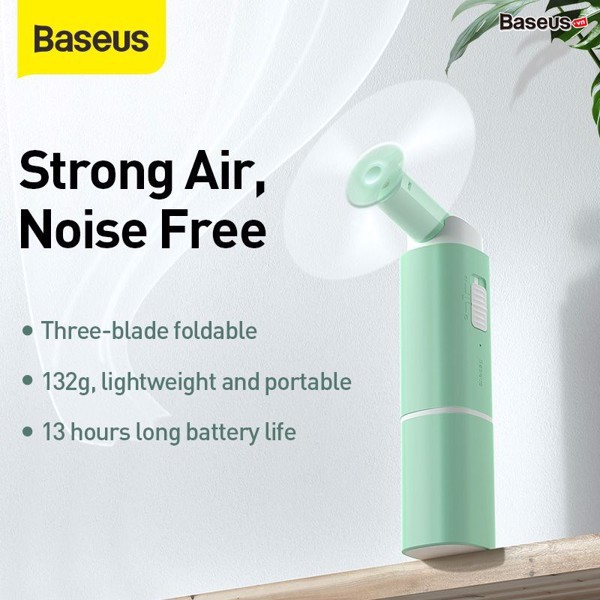 [Mã ELFLASH5 giảm 20K đơn 50K] Quạt Cầm Tay Mini Đa Năng Sạc Dự Phòng Khẩn Cấp Baseus CXZD -B02 | BigBuy360 - bigbuy360.vn