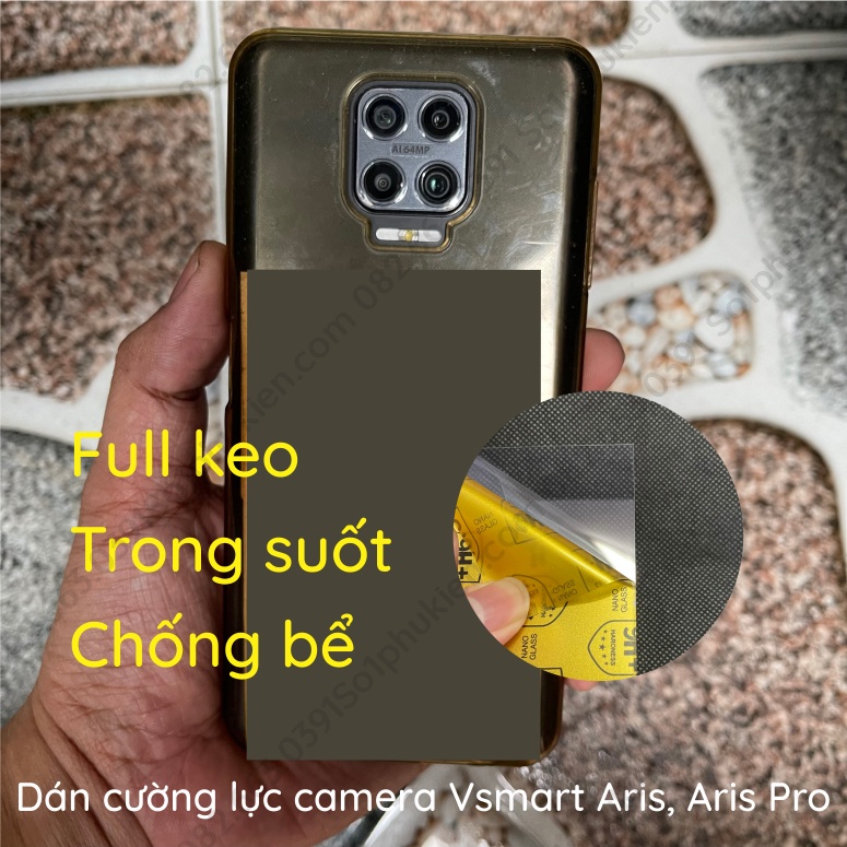 Dán cường lực camera Vsmart Aris Aris pro siêu bền siêu bảo vệ