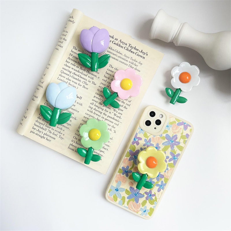 POPSOCKET kẹo điện thoại chống trượt họa tiết HOA XINH nhiều màu sắc pastel