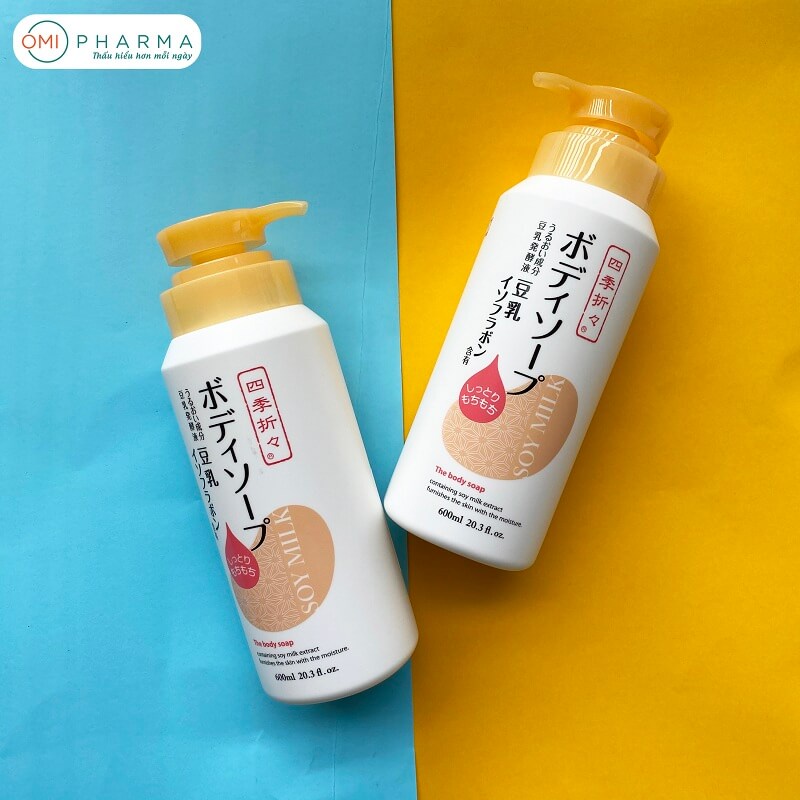 Sữa Tắm Shikioriori Soy Milk Body Soap Tinh Chất Đậu Nành Nhật Bản (Chai 600ml)
