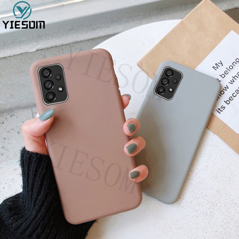Ốp Điện Thoại TPU Silicone Mềm Màu Kẹo Nhám Cho Samsung Galaxy A23 A33 A53 A73 5G