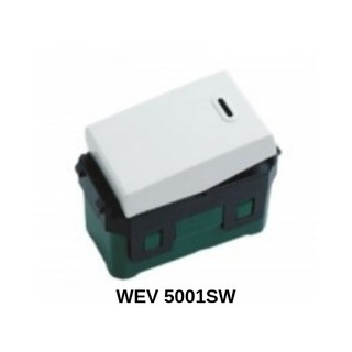 10 CÔNG TẮC ĐƠN, 1 CHIỀU PANASONIC WIDE (WEV5001SW)