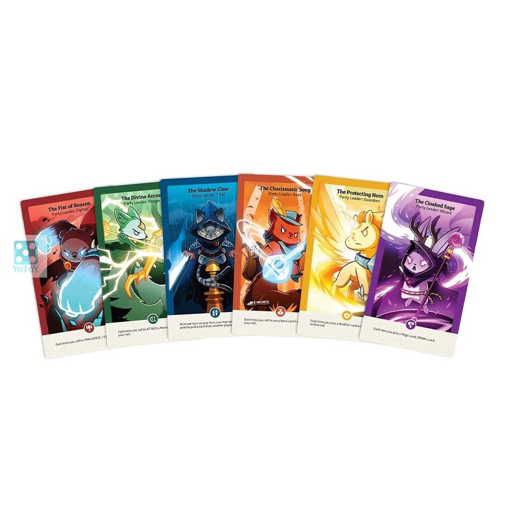 Bộ trò chơi Here to slay board game – Boardgame thẻ bài tiếng anh chất lượng (cơ bản và mở rộng)
