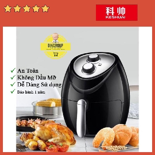 Nồi chiên không dầu 🔥freeship🔥 nồi chiên không dầu keshuai af601 1500w dung tích 5l