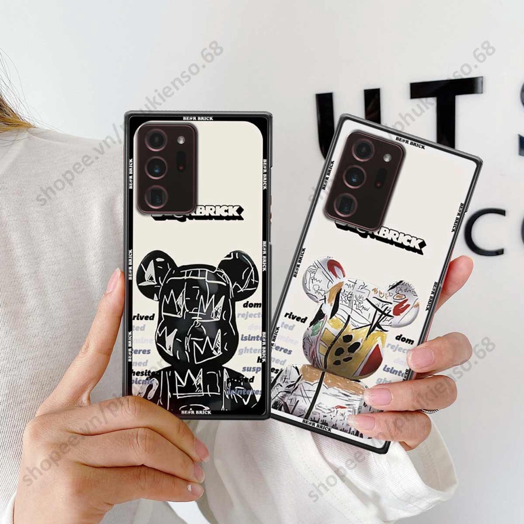 Ốp lưng điện thoại Samsung Note 20 Ultra elegant, gấu be@rbrick cao cấp, vỏ ốp rẻ đẹp