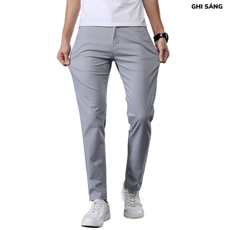 (Thanh lý lẻ size) Quần kaki nam co giãn 4 chiều dáng suông