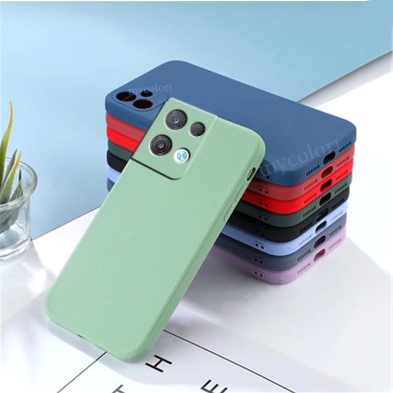 Ốp điện thoại silicon mềm cạnh vuông nguyên bản cho OPPO Reno 10 8T 8 7 Reno10 Reno8 Reno7 Pro+ Plus 4G 5G 2023