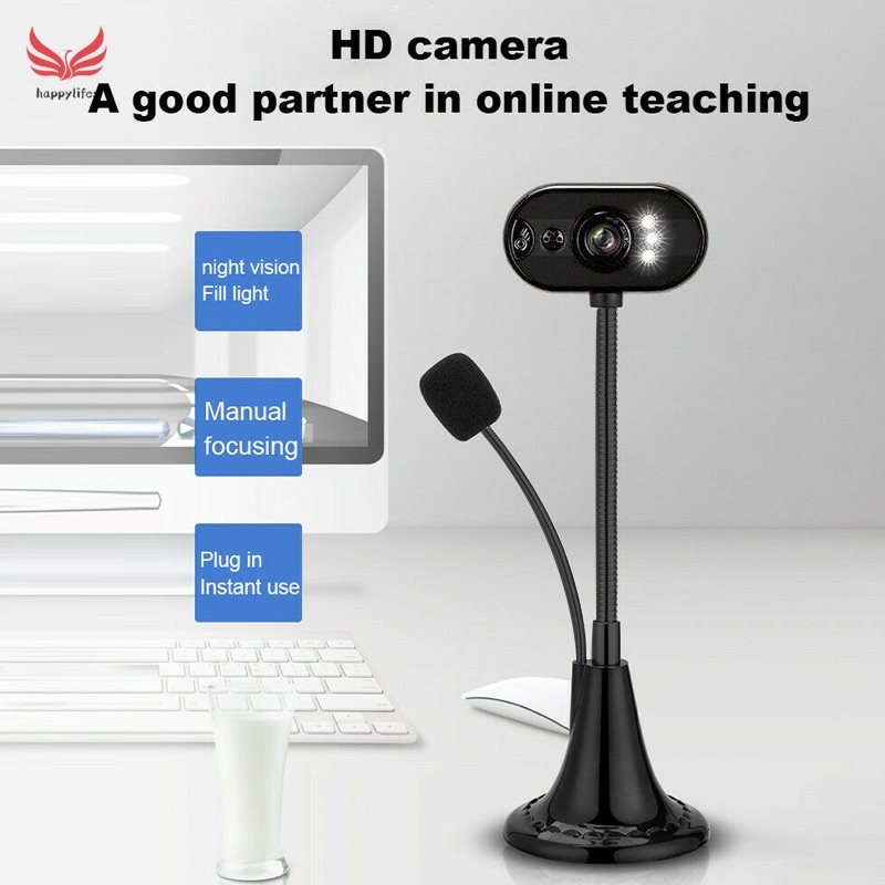 ☪HL♬ webcam máy tính bàn HD có mic USB 2.0 / webcam máy tính cho học sinh,giáo viên học trực tuyến | BigBuy360 - bigbuy360.vn