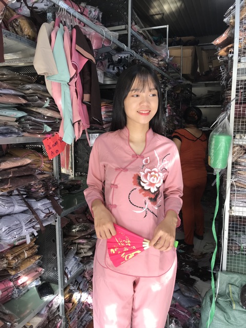 Đồ đi chùa_ đồ đi chùa cho nữ _ đồ lam _ sẫm cổ tàu