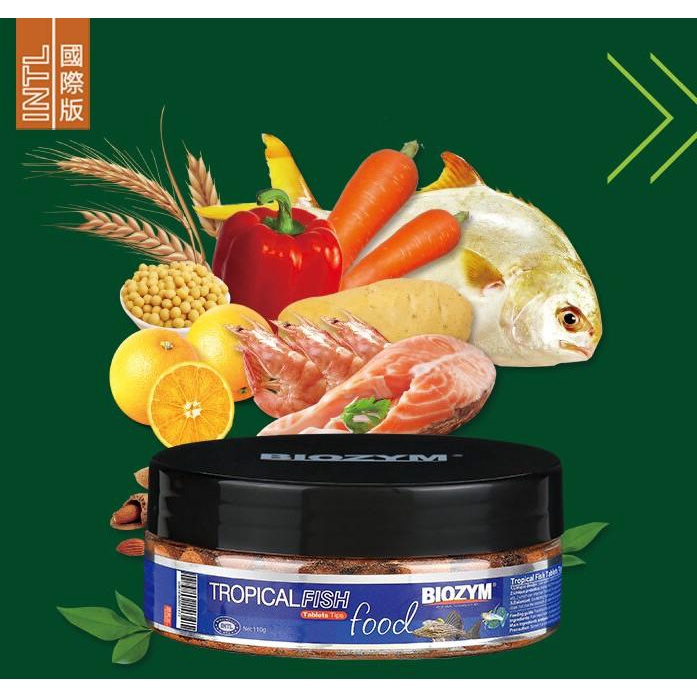 Thức ăn cám dán Biozym Tropical Fish Food dạng viên dán kính (Hơn 200 viên)