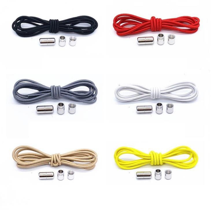 Dây Giày tròn Co Giãn Có Vòng Kim Loại Điều Chỉnh | Dây GIày Thời Trang Full Bảng Màu.