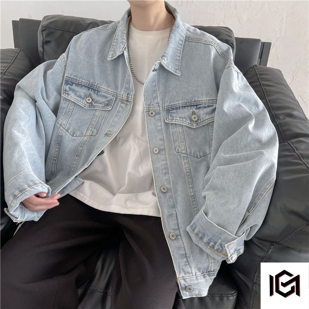 Áo khoác jean chumi form rộng phong cách hàn quốc cực đẹp cm039