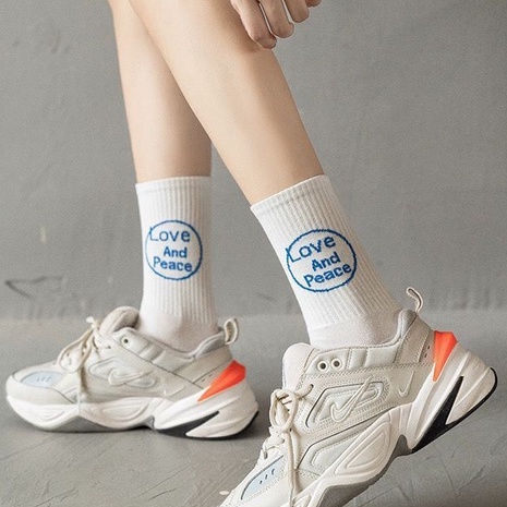 Vớ Thể Thao Cổ Cao Tông Xanh Dương Phong Cách Hàn Quốc Thoải Mái Cho Nam Và Nữ | BigBuy360 - bigbuy360.vn