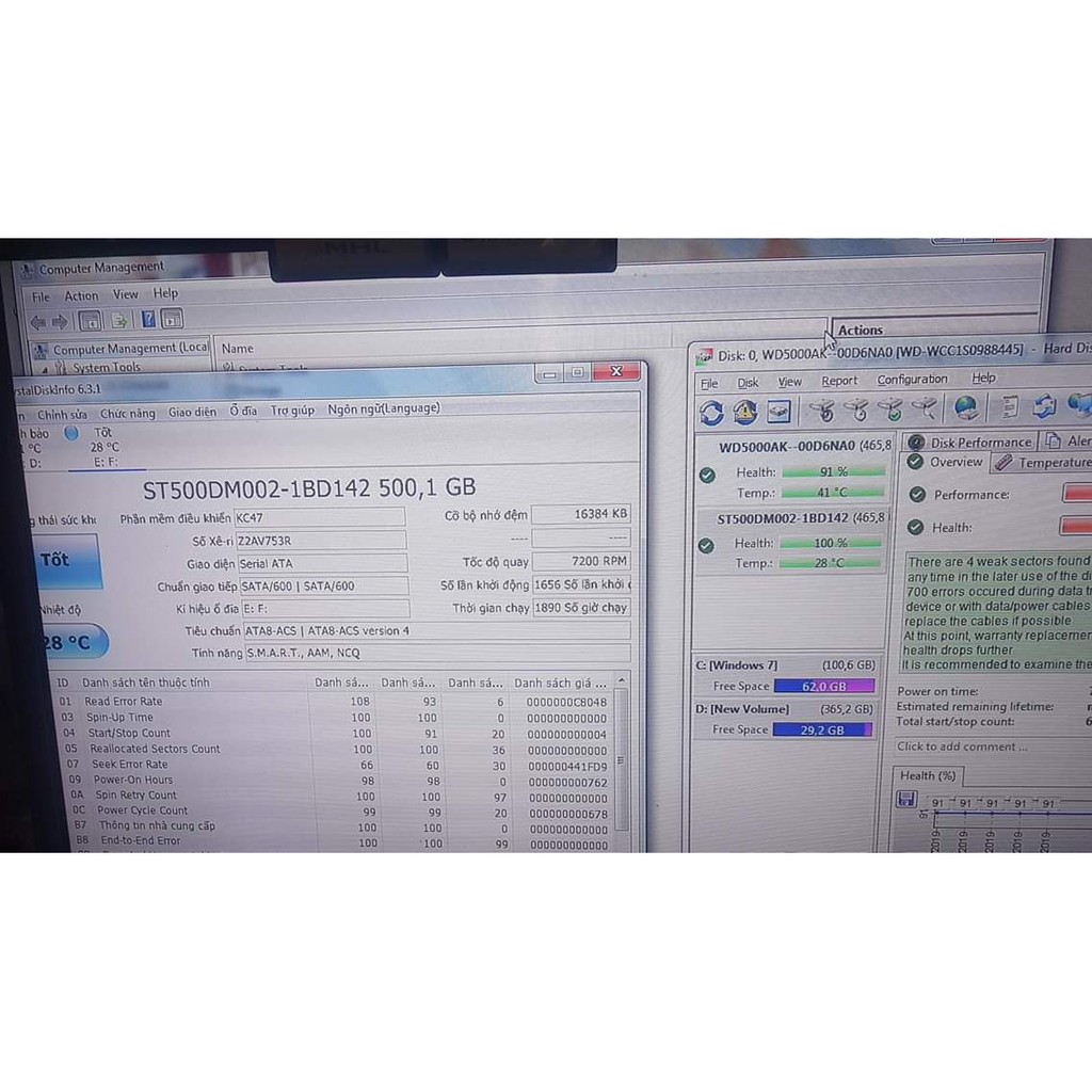 Ổ cứng 500g Pc Seagate , Western Blue { Bảo hành 6 tháng , 1 đổi 1 trong 6 tháng đầu tien } | BigBuy360 - bigbuy360.vn