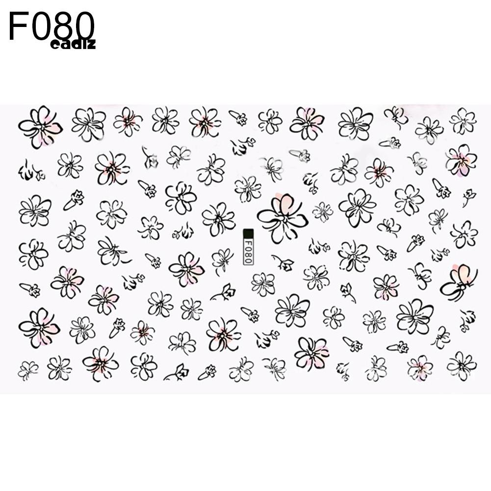 [Hàng mới về] Miếng dán họa tiết 3D dùng để trang trí móng nghệ thuật