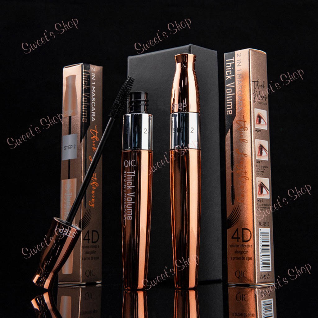 [Hàng Siêu Cấp] Mascara 💖FREESHIP💖 Mascara 4DQIC 2 trong 1 không thấm nước, lâu trôi, dày và dài mi hàng nội địa Trung | BigBuy360 - bigbuy360.vn
