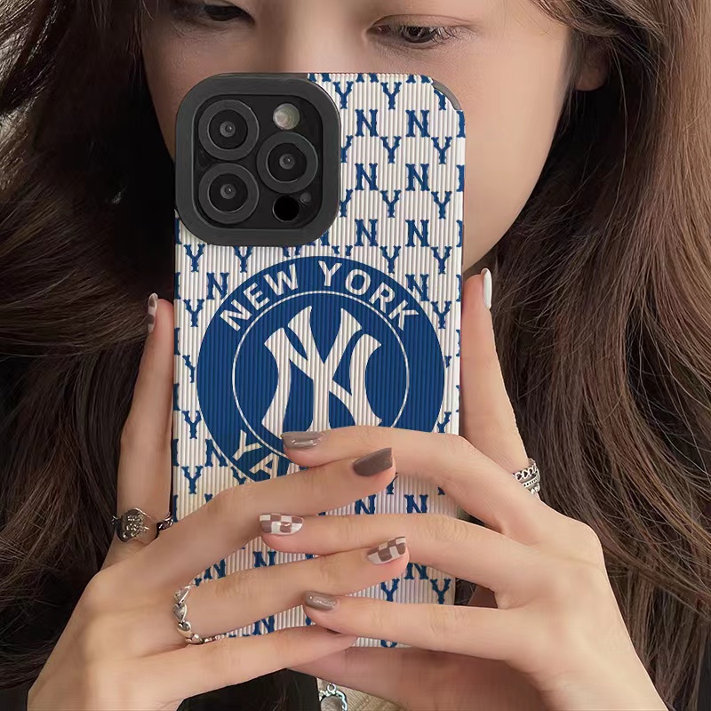 Ốp Điện Thoại Da Họa Tiết NY Sang Trọng Cho iphone 13 Pro Max i13 13pro 11 Pro Max i11 X XR Xs Max 7plus 8plus 12Pro 12 Pro Max