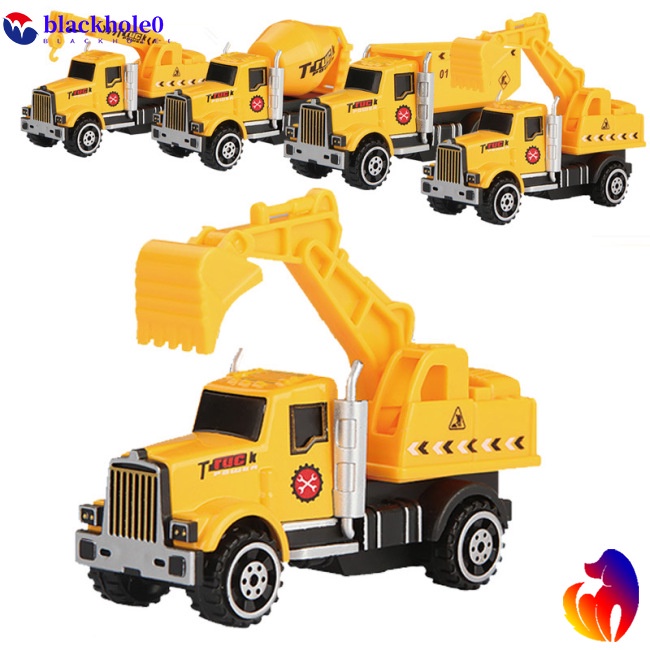 Mô hình đồ chơi xe tải/cần cẩu/xe chở rác kim loại nhiều kiểu dáng cho trẻ
