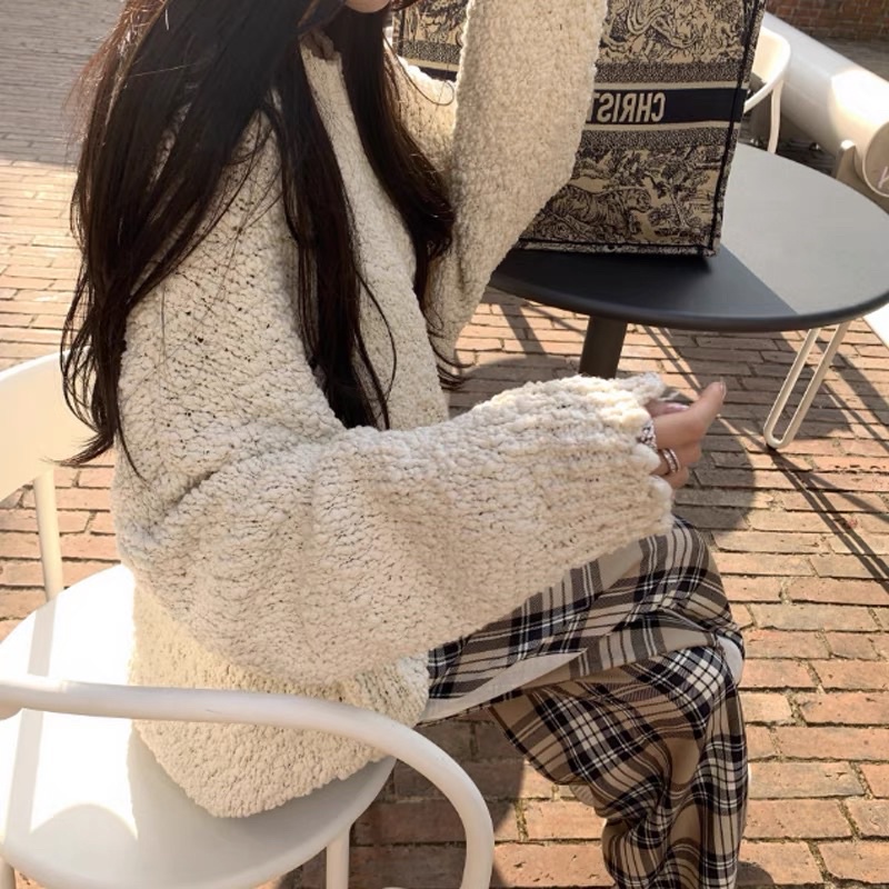 Áo len gạo dáng rộng 😚Video ảnh thật [ Sẵn_Đen] | BigBuy360 - bigbuy360.vn