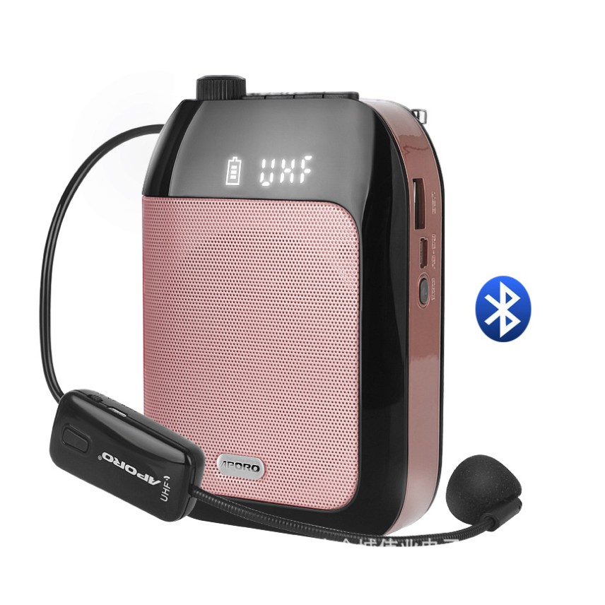 MÁY TRỢ GIẢNG APORO T20 UHF BLUETOOTH HÀNG CHÍNH HÃNG - ÂM THANH TO RÕ TRONG TRẺO - PIN LÂU