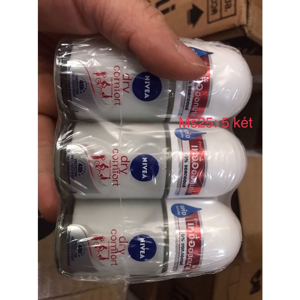 Lăn nách Nivea ngọc trai Thailand 25ml